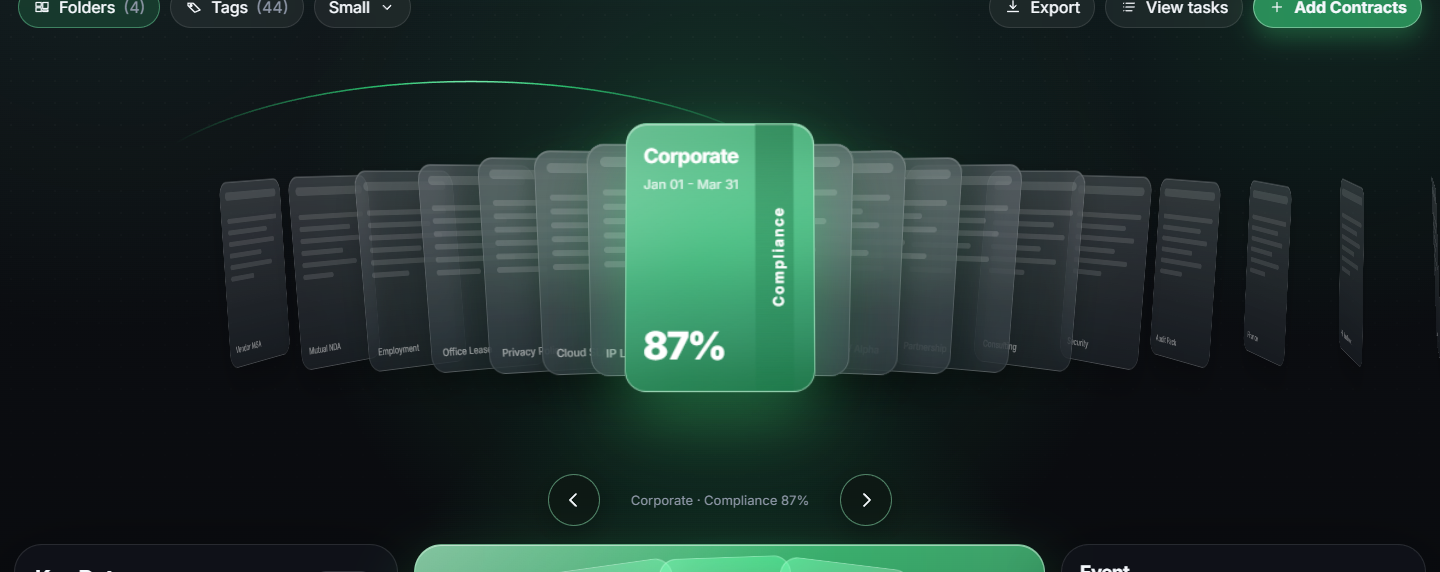 Cove 3D contract fan with Corporate selected