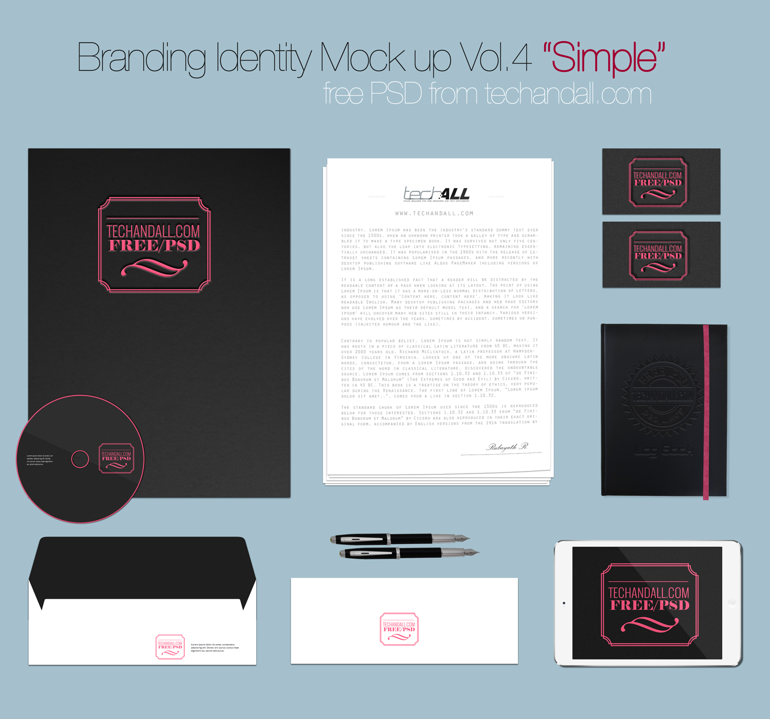 Download Branding Identity Mockup Vol. 4 "Simple" | Tech & ALL