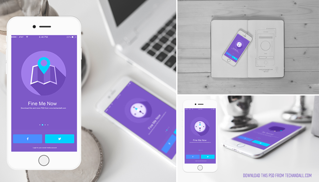 Download Ios App Showcase Mockup Psd Tech All