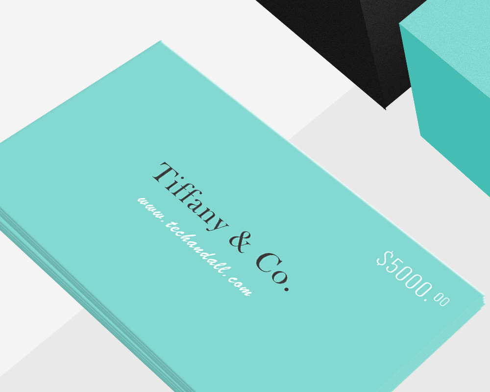 Tiffany Style Gift Box and Gift Card Mock Tech & ALL