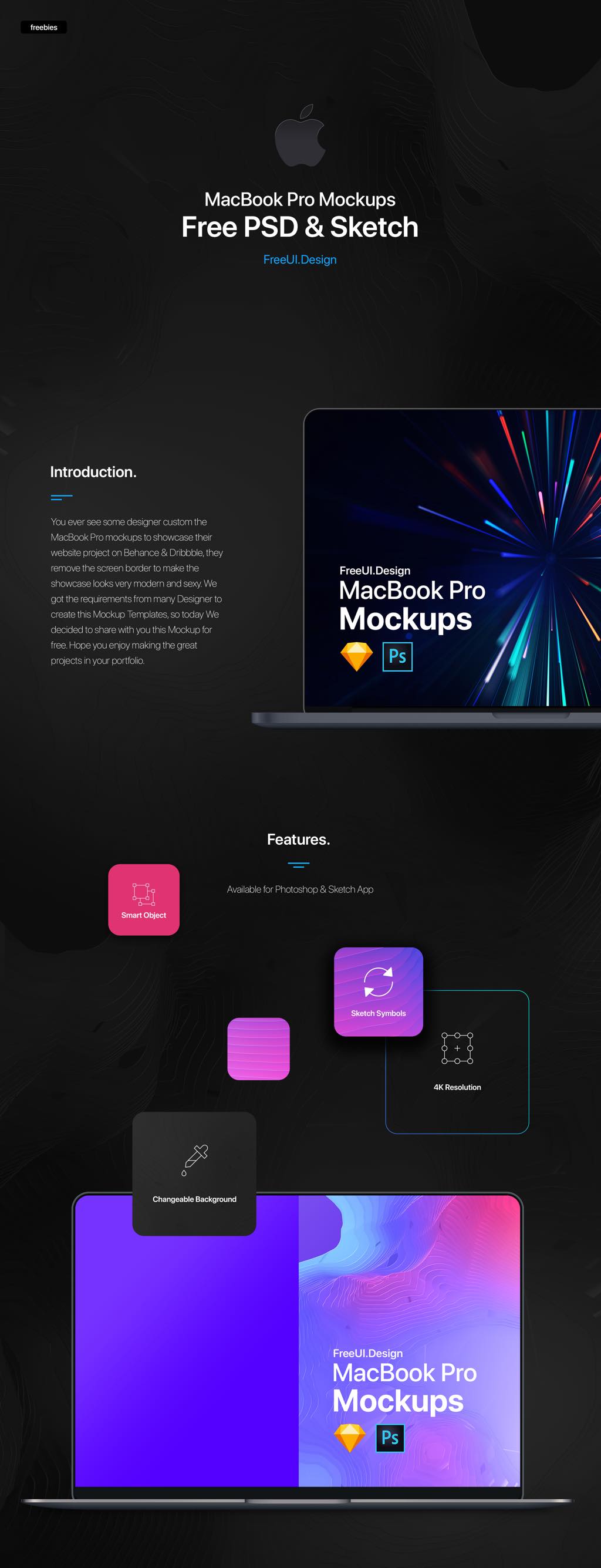 MacBook Pro  Air Free Mockup for Figma  uistoredesign