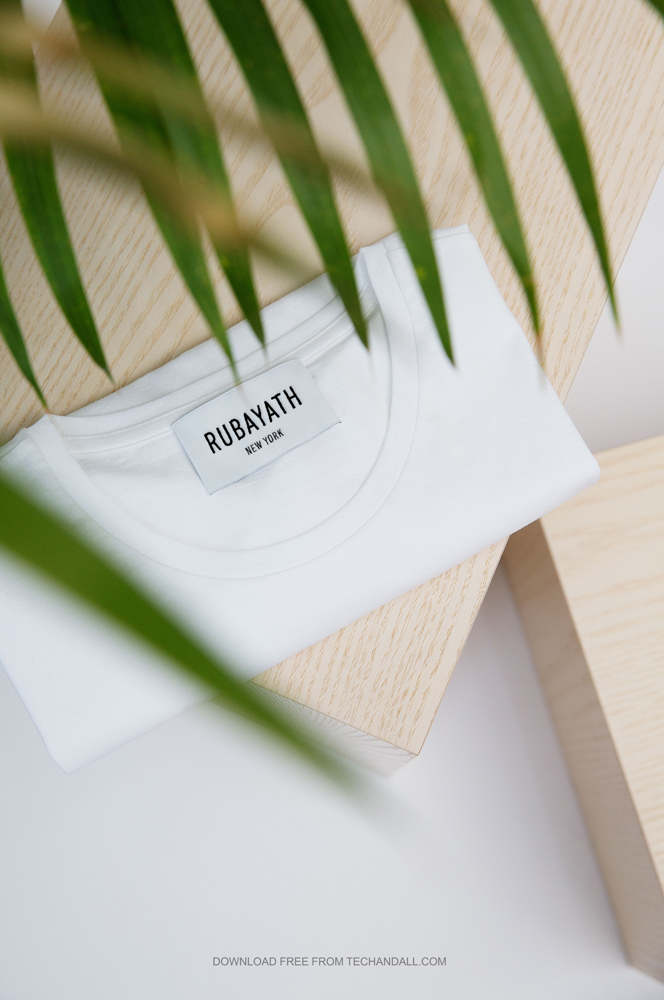 Download T Shirt Stitched Logo And Tags Mockup Tech All
