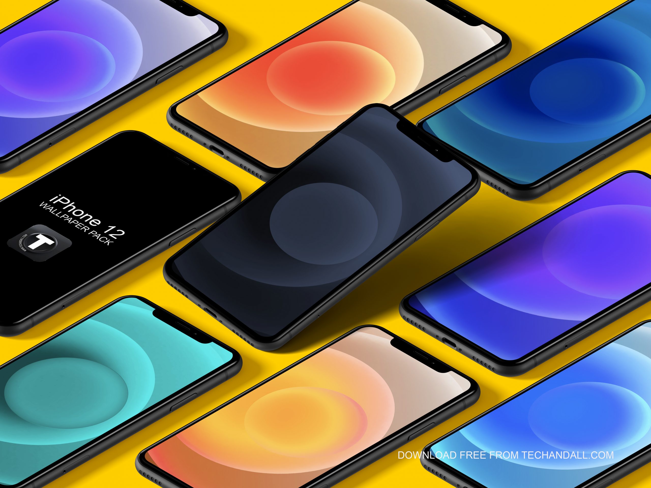 Colorful fluid wallpaper pack for Apple devices